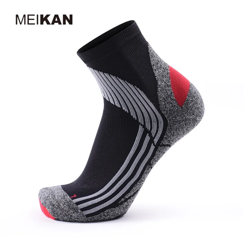 Men's Professional Outdoor Sports Socks Coolmax Running Socks Terry Sole Pressure Socks MEIKAN MK5015