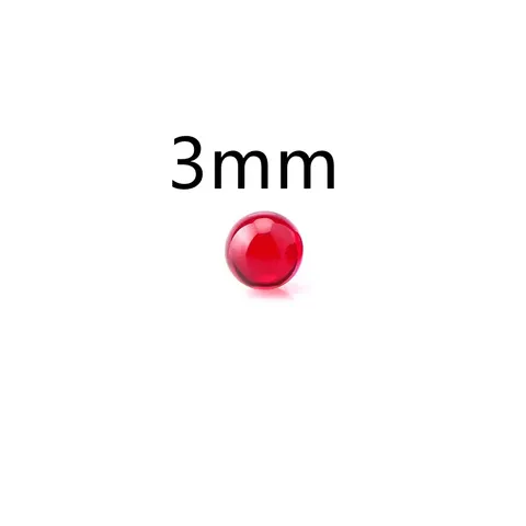 Рубиновые шарики OD 3/4/5/6/8 мм из искусственного камня