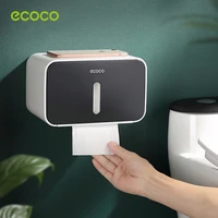 qd toilet paper holder waterproof wall mounted for toilet paper tray roll paper tube storage box tray tissue box shelf bathroom