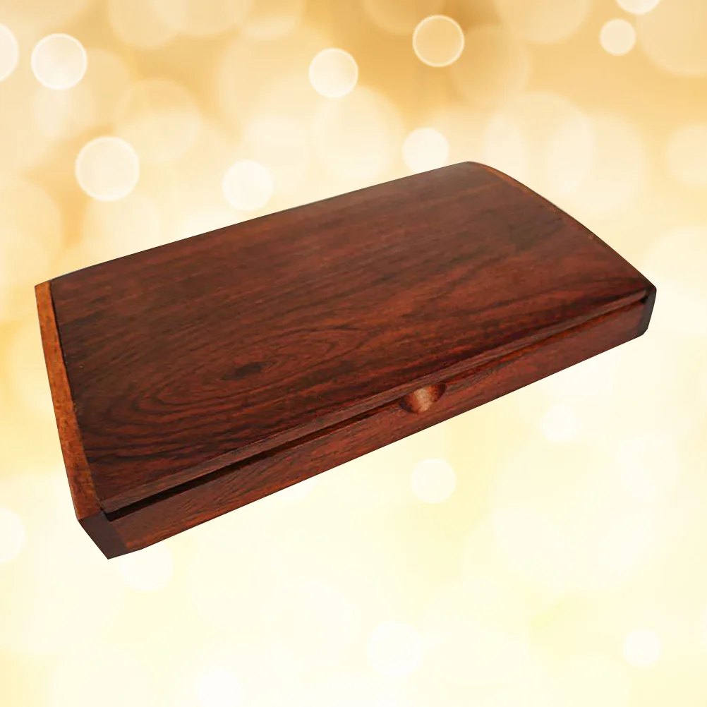 

1Pc Rosewood Business Box Creative Business Holder Desktop Cards Organizer