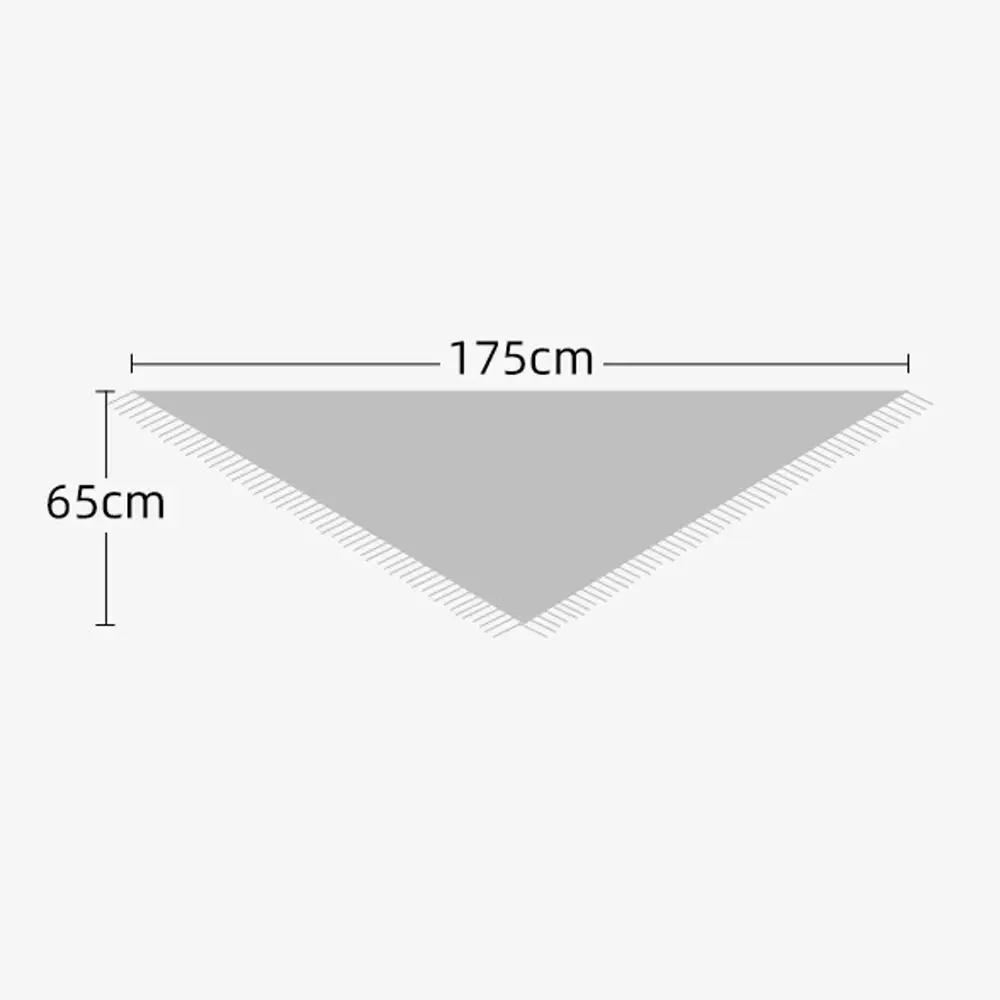 Высококачественная зимняя треугольная шаль вязаная толстая универсальное