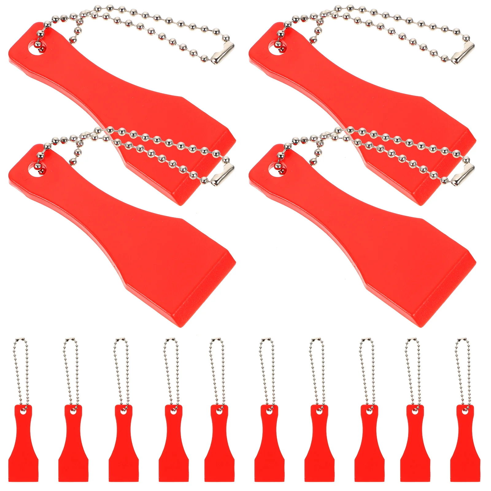 

12 Pcs Resin Tools Portable Scraper Color Stickers Thumb Shaped Keyring Scratcher Lottery