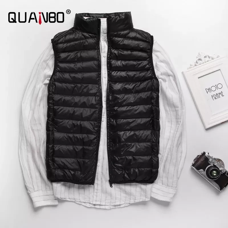 New2022 Lightweight Water-Resistant Packable Puffer Vest 2021 new Winter Men Duck Down Vest Coat