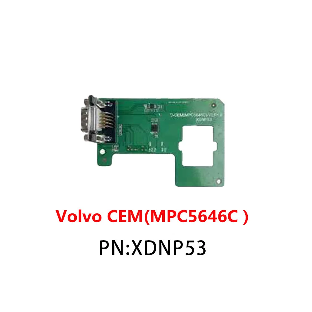 

Адаптер Xhorse XDNP53 для Volvo T6 (MPC5646C), работает с MINI Prog и ключевым инструментом Plus