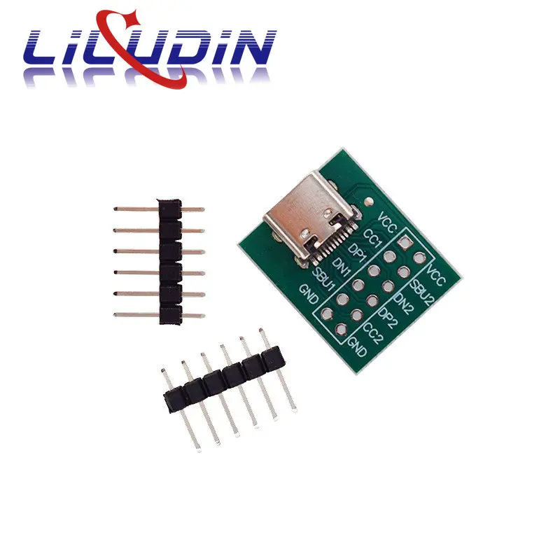 USB TYPE-C для фотографической платы тестовая плата паяльный адаптер DIP Pin Header - купить