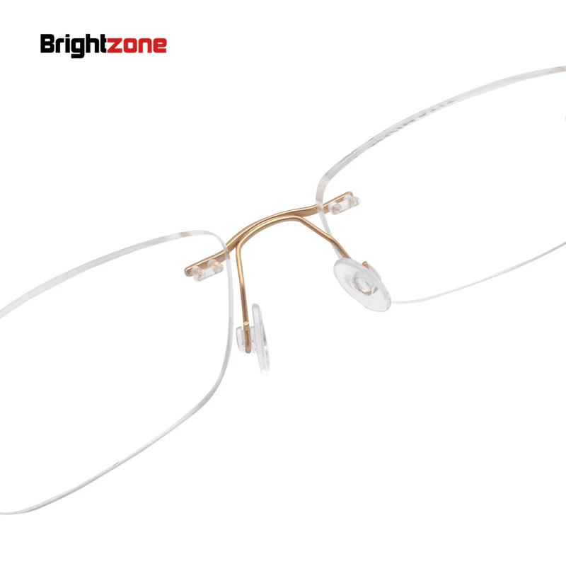 Brightzone прямоугольные очки без оправы из чистого титана оправа для очков