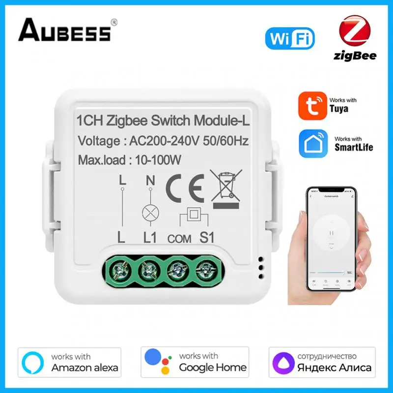 

Устройство включения и выключения ZigBee, умный мини-выключатель для граффити, с одним пламенем, с поддержкой Alexa и Google