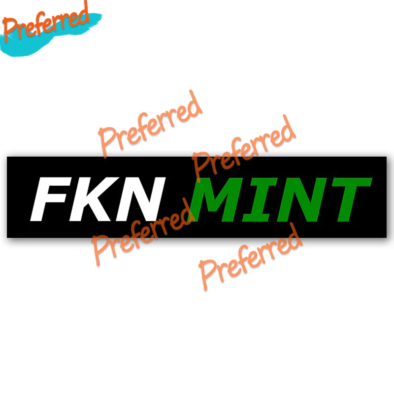 High Quality Anime Car Sticker FKN MINT Strip Decals Windows