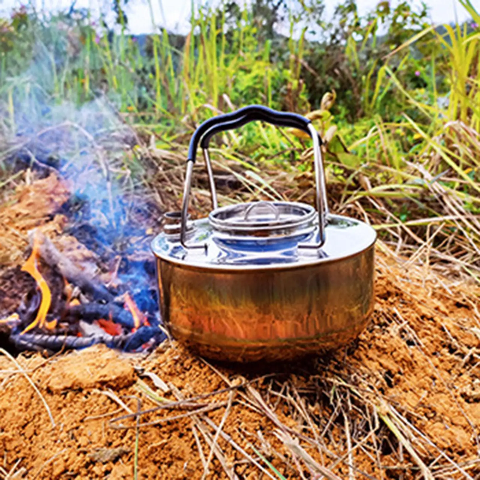 

Portable Outdoor Tableware Hiking Water Kettle Teapot Coffee Pot