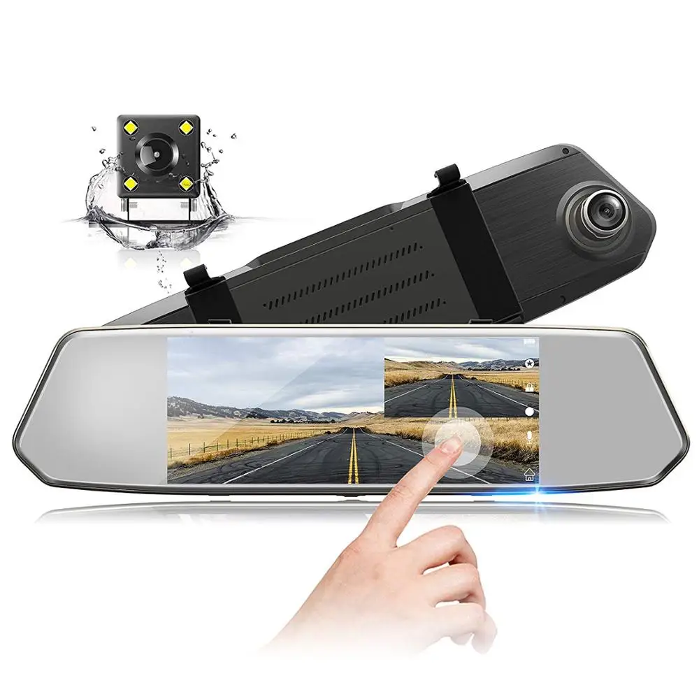 

Genuine Best Sellers 7 Inch Touch Screen Dual Lens Dash Cam H.264 Rearview Mirror 1080p Manual Car Camera Hd Dvr Video Recorder