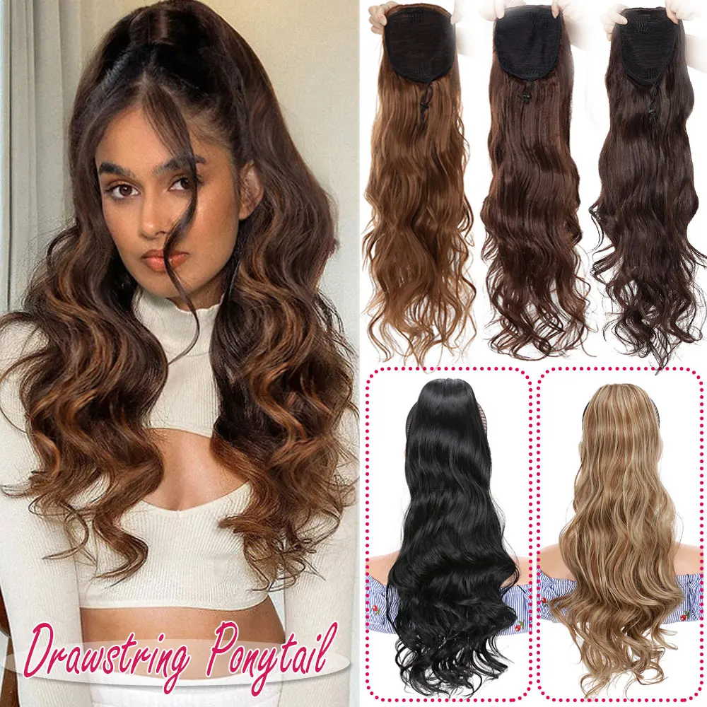 Накладной хвост Snoilite Женский синтетический удлинитель длиной 24 дюйма с