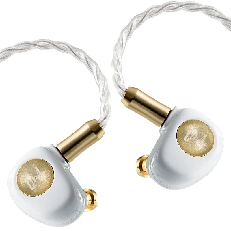 QoA Gimlet 10 мм LCP Динамический драйвер с диафрагмой 4-ядерный OFC посеребренный кабель 0