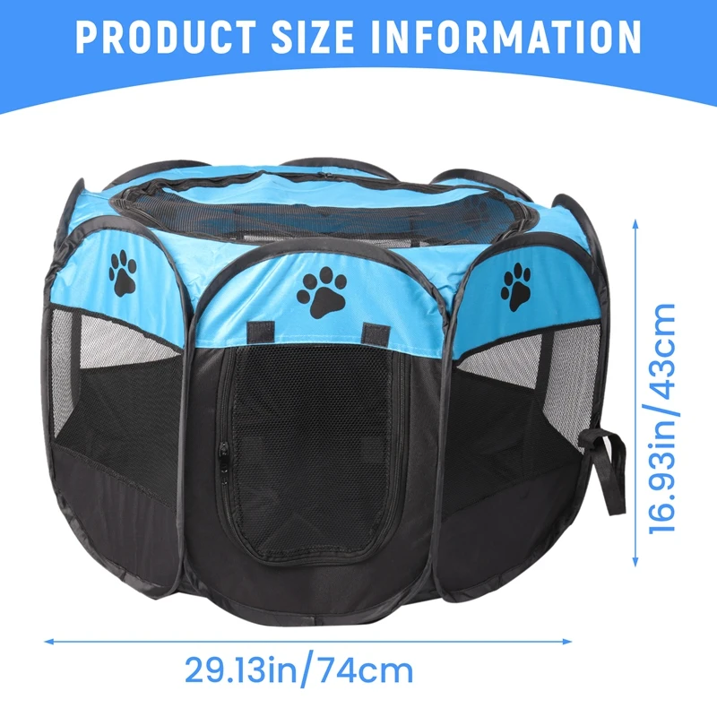 Переносная складная палатка для домашних животных домик собак клетка и кошек