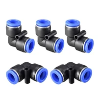 plastic elbow push to connect tube fitting 4mm 6mm 8mm 10mm 12mm tube od pneumatic reducing air push fit lock fitting 10pcslot