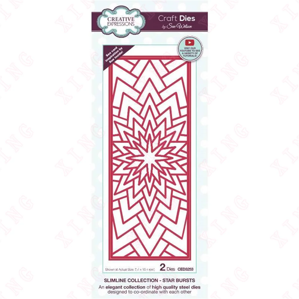 

Newest Scrapbook Paper Decoration Embossing Mold Metal Cutting Dies Diy Handmade Craft Blade Punch Star Bursts Reusable Template