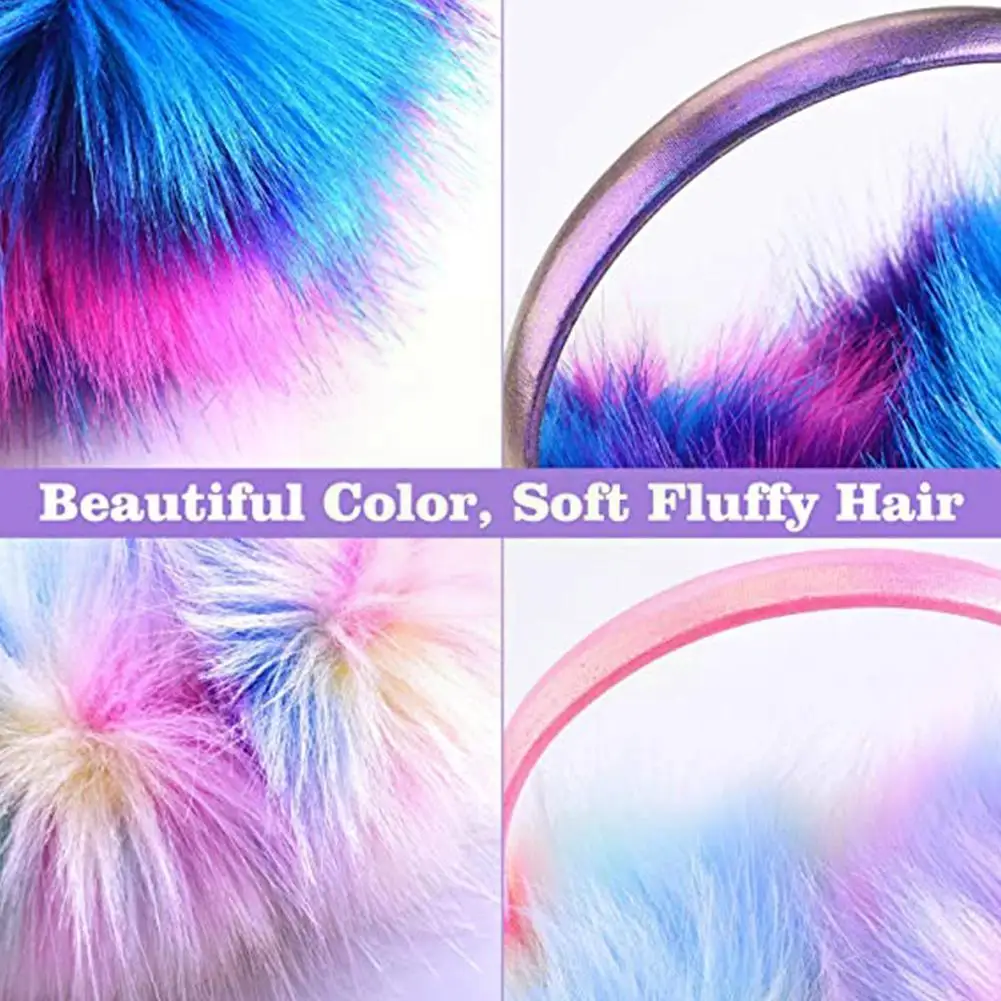 

Winter Warmer Colorful Long-haired Earmuffs Cold Soft Comfortable Earcap Fluffy Ear-muffs Round Plush K0q5