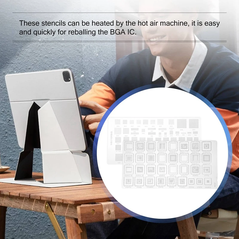 4 шт. Универсальный трафарет BGA для MTK MSM Samsung Huawei Xiaomi Ipad CPU RAM PM Power IC Reball Pin шаблон