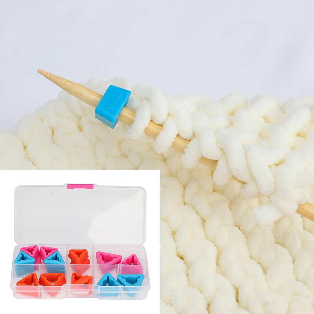 

18 шт./компл./коробка, резиновая коническая форма, вязание, колпачок для игл, защитные наконечники для вязания, рукоделия, Швейные аксессуары, ...