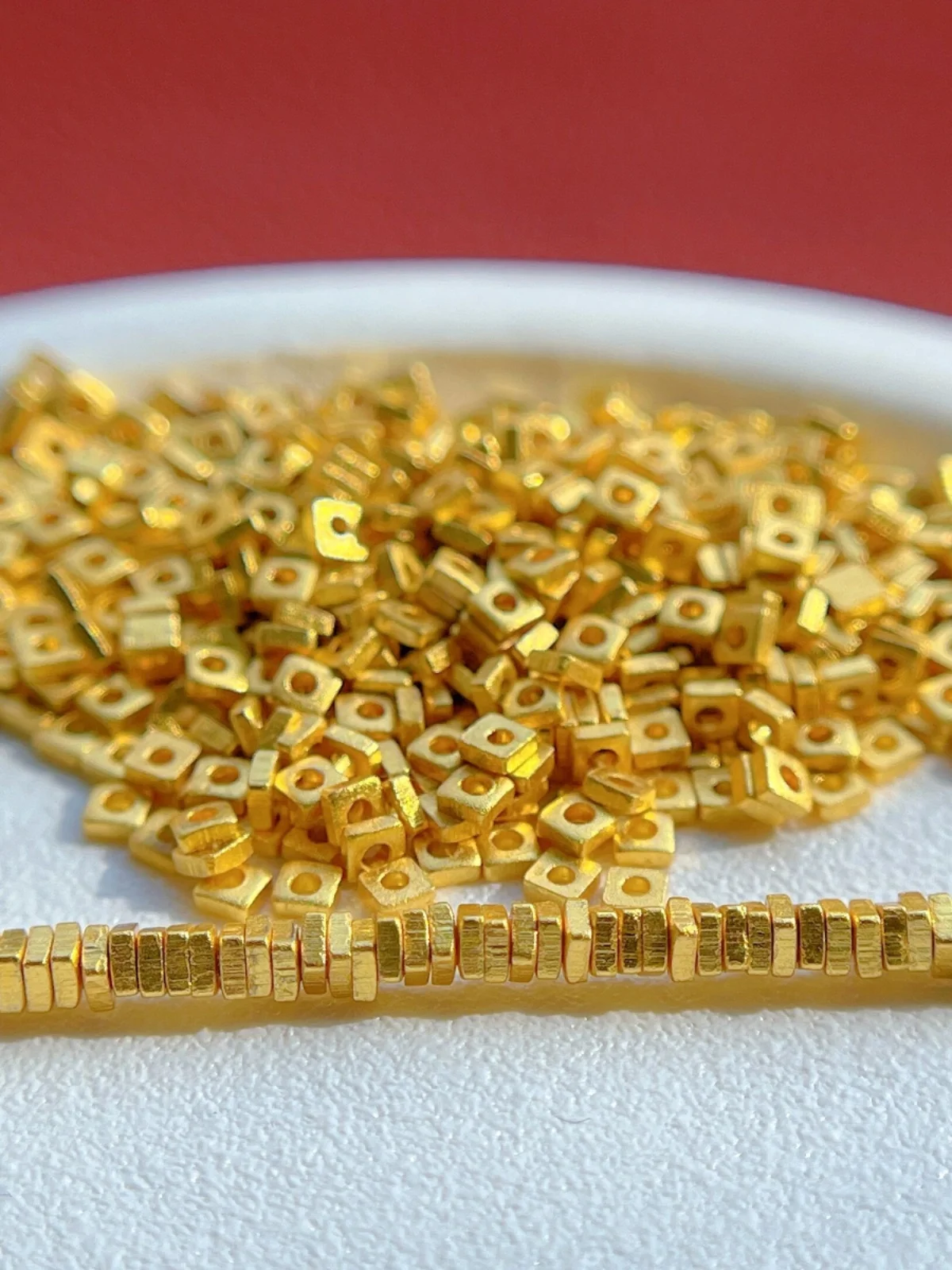 925 древние серебряные аксессуары однотонные квадратные сломанные золотые