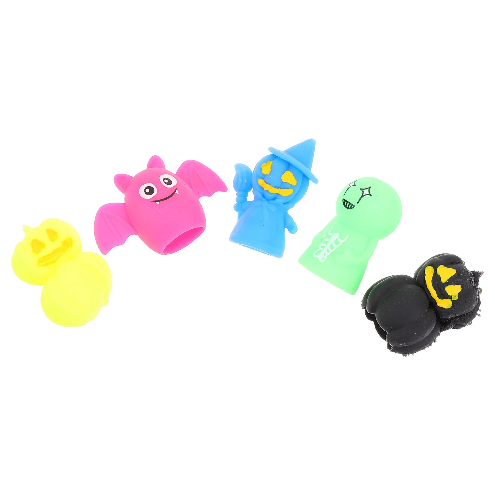 

5 Pcs Toys Hand Puppets Storytelling Baby Halloween Finger Party Tpr Cute Adults