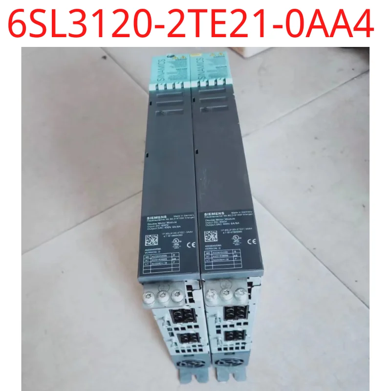 

used Siemens test ok real 6SL3120-2TE21-0AA4 SINAMICS S120 Double Motor Module input: 600 V DC output: 400 V 3 AC, 9 A/9 A
