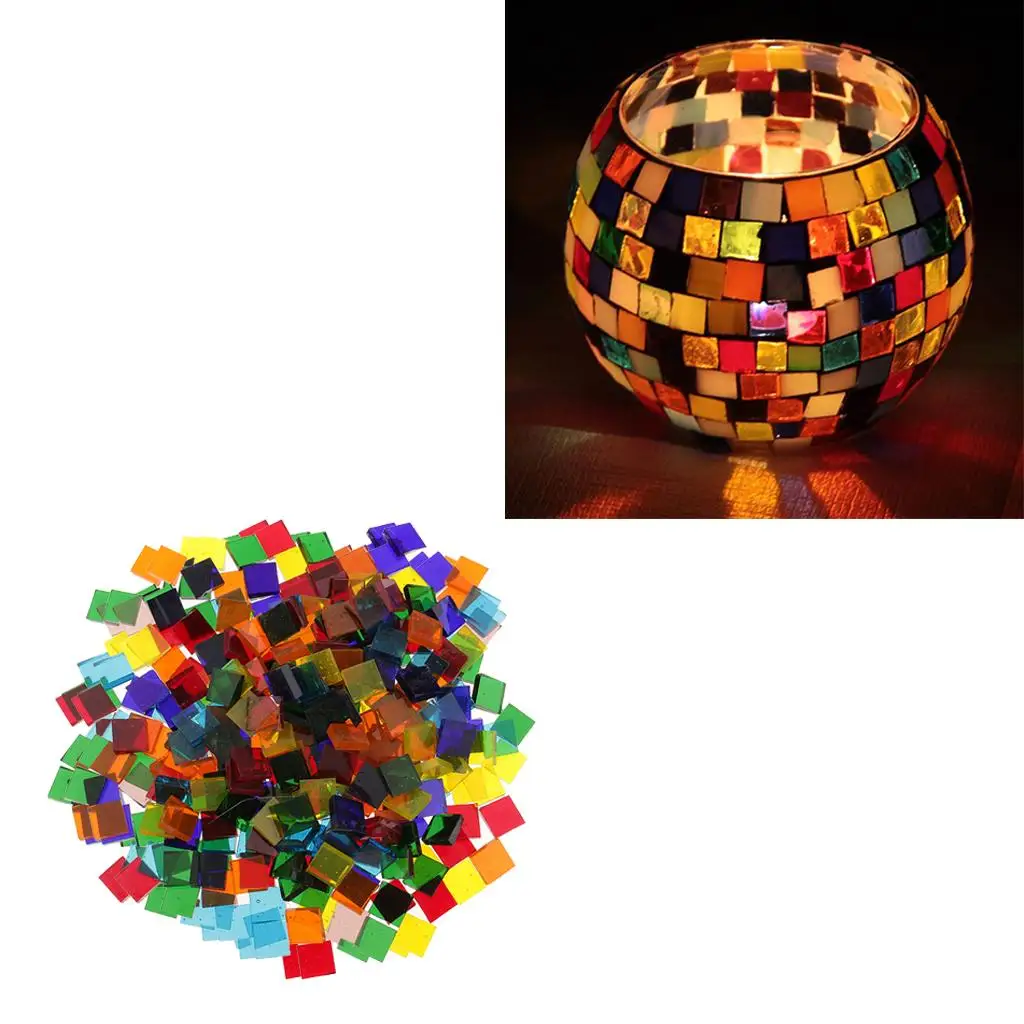 Прозрачная стеклянная мозаичная плитка в форме 260 г материалы Tessera