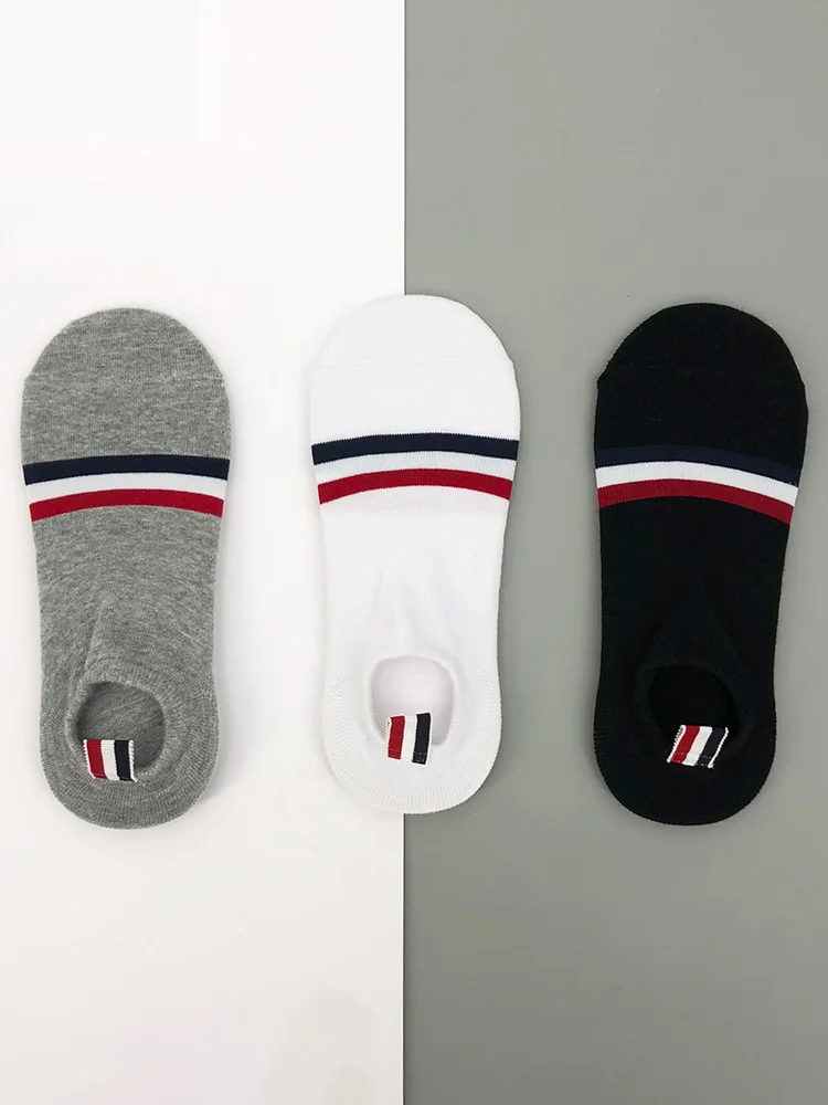 6 pairs of tb invisible socks ladies couple summer sports deodorant sweat-absorbing shallow mouth four bars