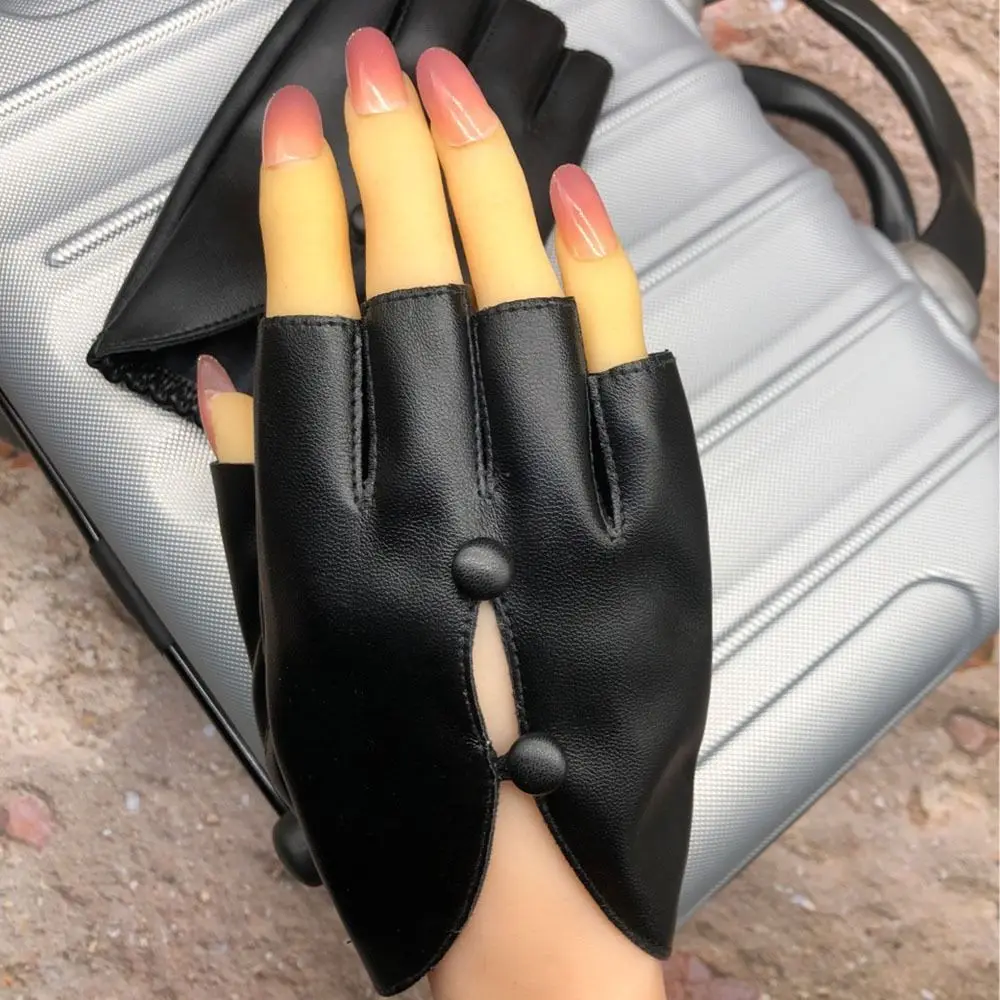 

Перчатки для представлений, раньше, женские, мужские, женское платье для вождения, перчатки с пятью пальцами, перчатки из искусственной кожи