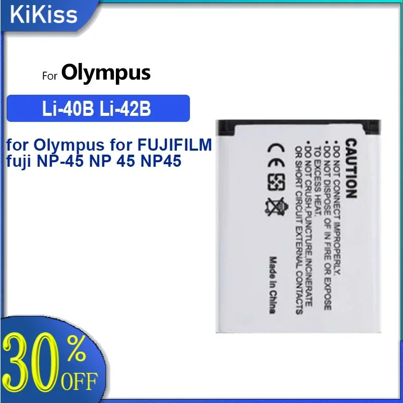 Аккумулятор 1800 мАч Li-40B Li-42B для Olympus FUJIFILM fuji NP-45 NP-45A NP-45S EN-EL10