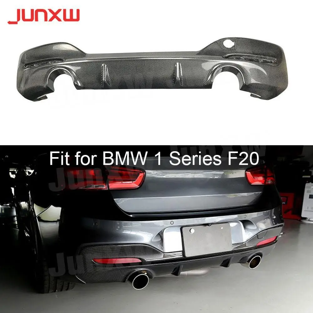 Задний диффузор для губ из углеродного волокна для BMW 1 серии F20 M135i M140i M Sport 2016 -2018, защита Бампера, Стайлинг автомобиля FRP Задний диффузор для губ из углеродного волокна для BMW 1 серии F20 M135i M140i M Sport 2016 -2018, защита Бампера, Стайлинг автомобиля FRP