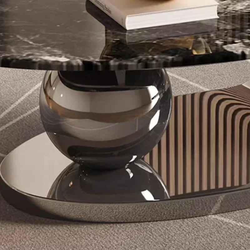 Эстетический стоячий приставной столик металлический механизм для гостиной