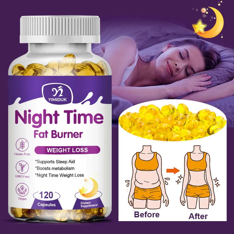 

Metabolism Booster & Appetite Suppressant, Promotes Weight Loss & Detox, Night Time Fat Burning Supplement