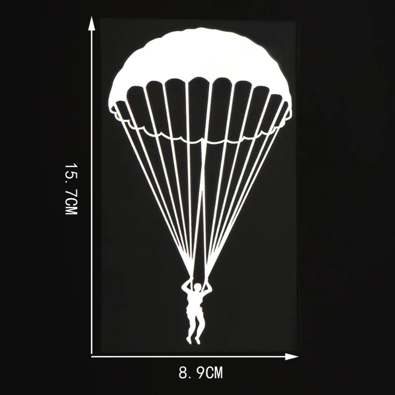

Цвет Экстремальный Спорт Парашют С парашютом Силуэт Личность Виниловые наклейки для автомобиля Наклейки 8,9X15,7 СМ ПВХ KK