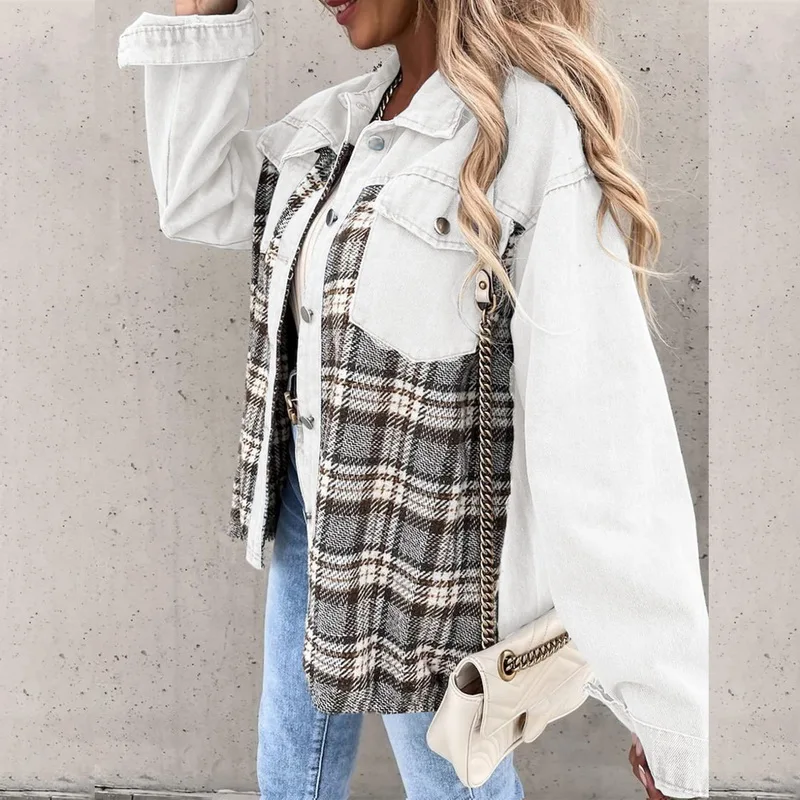 

Женская Вельветовая рубашка с длинным рукавом, отложным воротником, пуговицами и карманами