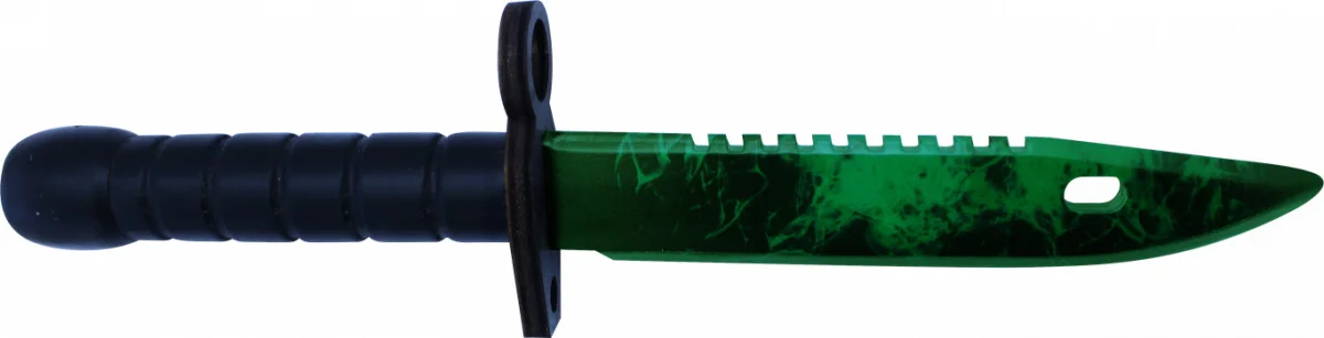 Деревянный игрушечный штык-нож &quotМ9&quot Гамма волны изумруда Премиум | Игрушки и