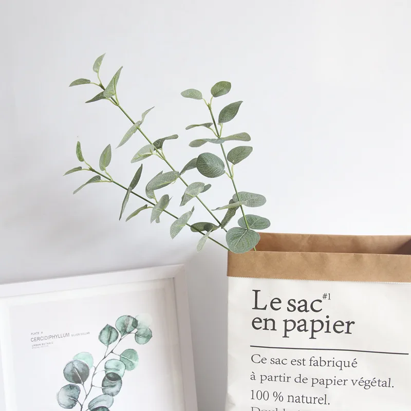

Home Decoration Nordic Eucalyptus Money Leaf Simulation Flowers Home Decoration Wedding Plant Wall Fake Flowers