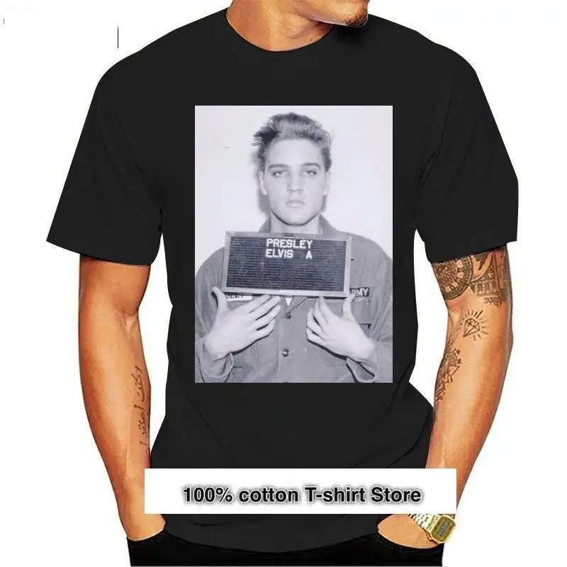 

Camiseta Unisex para hombre, camisa de los personajes de la prisión de 80 ', squiray, Luke Presley, Mugshot, King Of Rock, 20