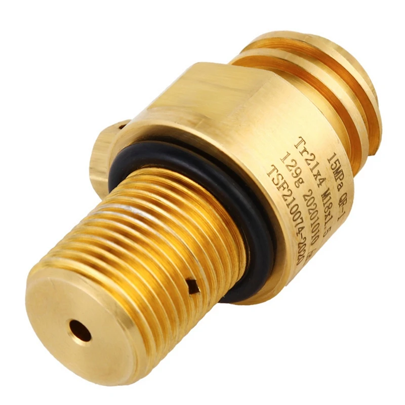 

TR21-4 Brass Valve For Soda Cylinder M18X1.5 Thread Replacement Valve Co2 Cylinder Aerator Soda Water Making
