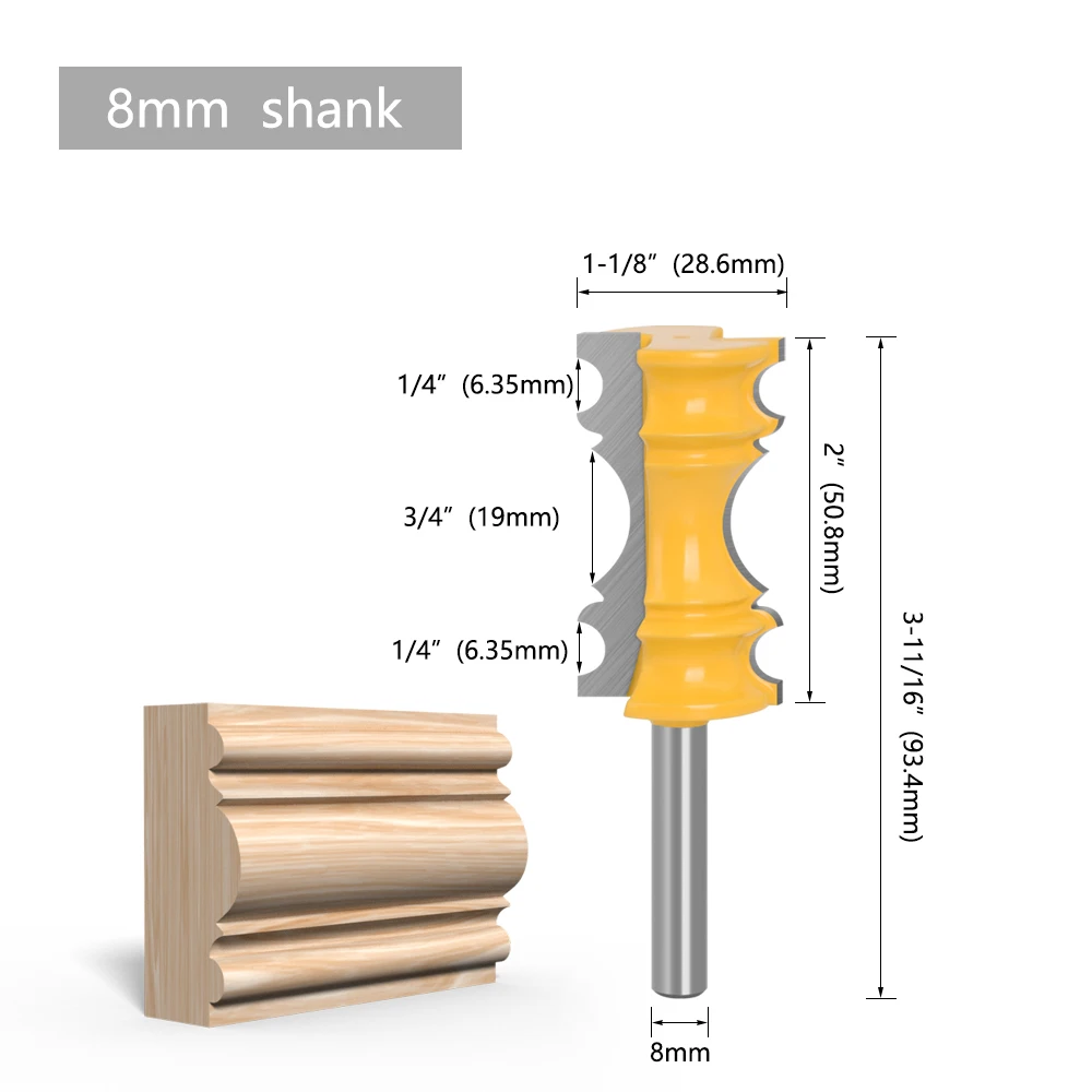 

LAVIE фреза для стула 8 мм хвостовик