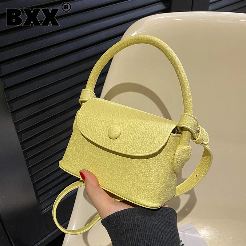 

[BXX] высококачественные однотонные сумки для женщин 2023 новые модные Универсальные Сумки через плечо для мобильных женщин 8AB178