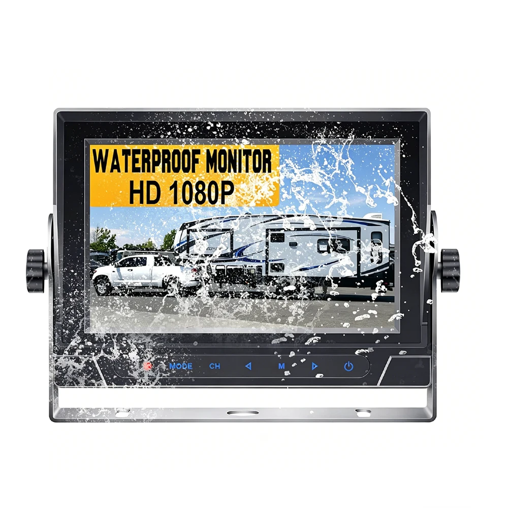 Фото Стандарт ISO7637-2 5A/5B, 7-дюймовый 1080P AHD LCD, водонепроницаемый IP69K, металлический корпус для тяжелых транспортных средств и грузовиков, помощь при движении задним ходом. №3