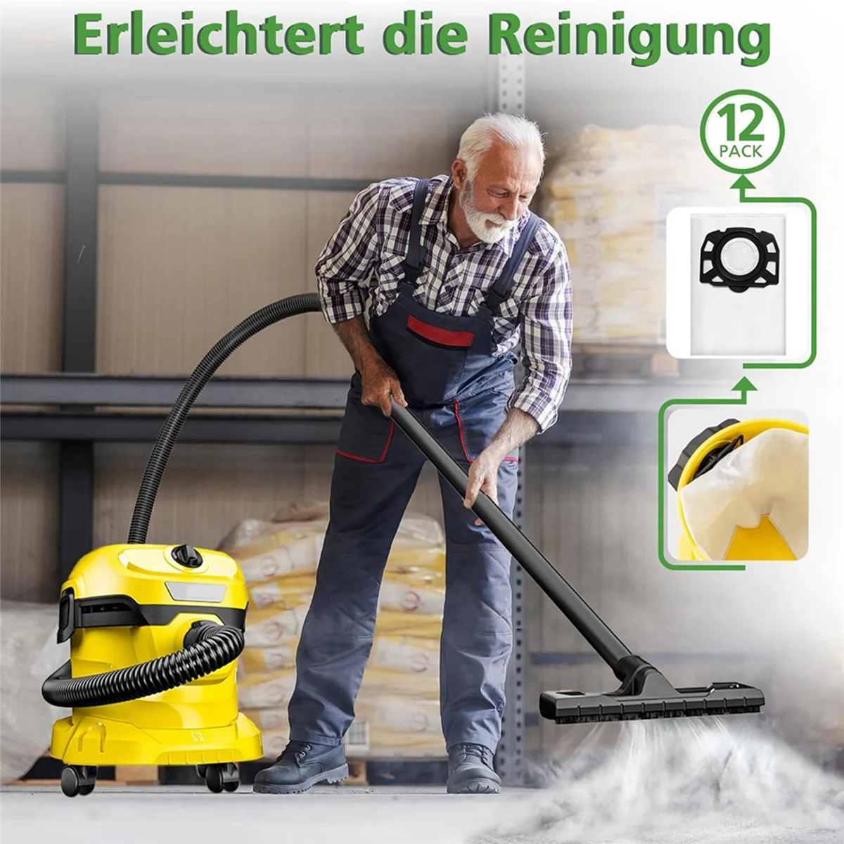 Мешки для пылесоса фильтр подходит Karcher KFI 357 KFI357 KA 40 сменный мешок 2 863-314.0WD2 Plus WD3