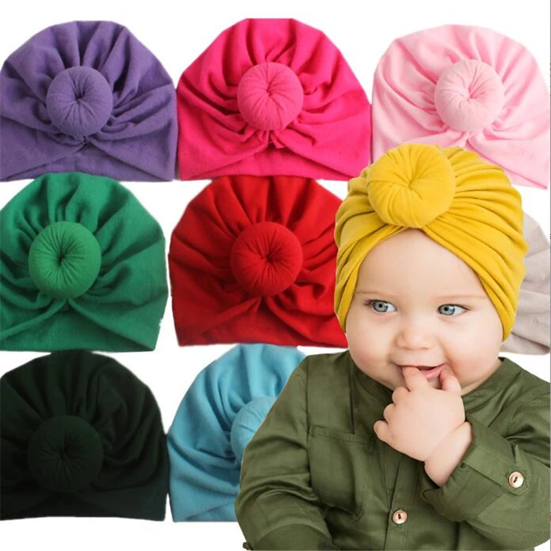 

Knot Bow Baby Headbands Toddler Headwraps Baby Haarband Turban Hats Babes Caps Elastic Hair Accessories 2023 Head Wraps