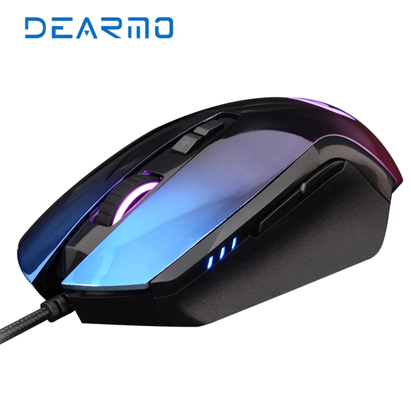 

Мышь игровая DEARMO F22 PMW3325 Проводная, 6000DPI, 7 программируемых кнопок