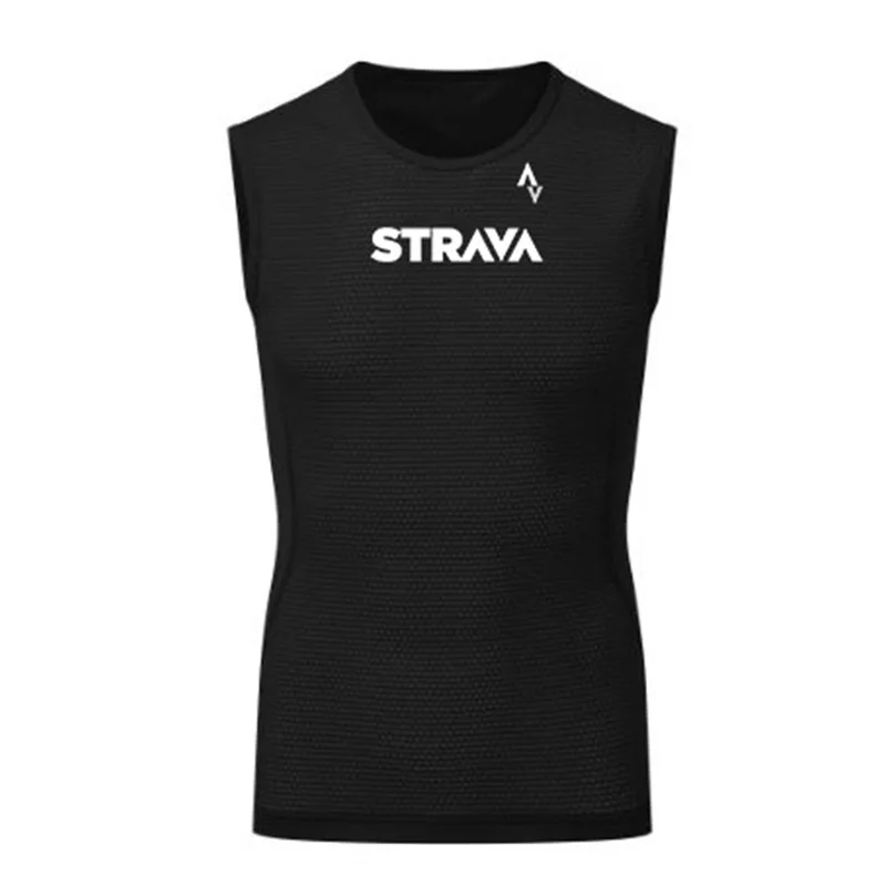

Майка STRAVA Мужская сетчатая, базовый слой, Быстросохнущий жилет без рукавов для езды на велосипеде, шоссейный велосипед, нижнее белье, на лет...