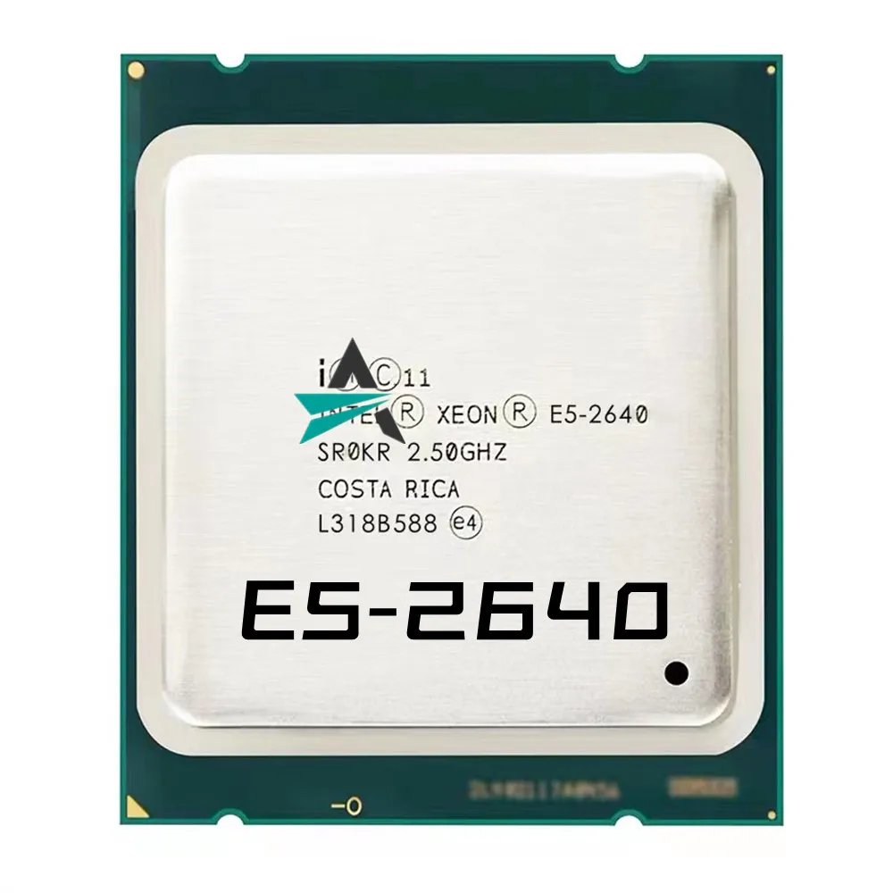 

Used Xeon Processor E5-2640 Six-Core 15M Cache/2.5 GHz/8.00 GT/s 95W LGA 2011 E5 2640,sell E5 2650 2660 CPU Free Shipping
