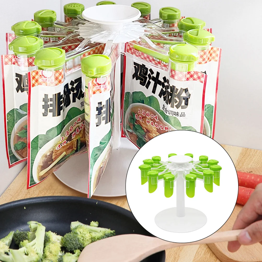 

Rack Organizer Storage Condiment Rotating Bag Kitchen Turntable Holdercabinet Sundries Cosmetictopsorting Mixing Seasoning