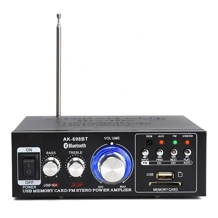 

Wholesale OEM Audio Amplifier BT 5.0 Wireless Hi-Fi Stereo amplifier for home studio car
