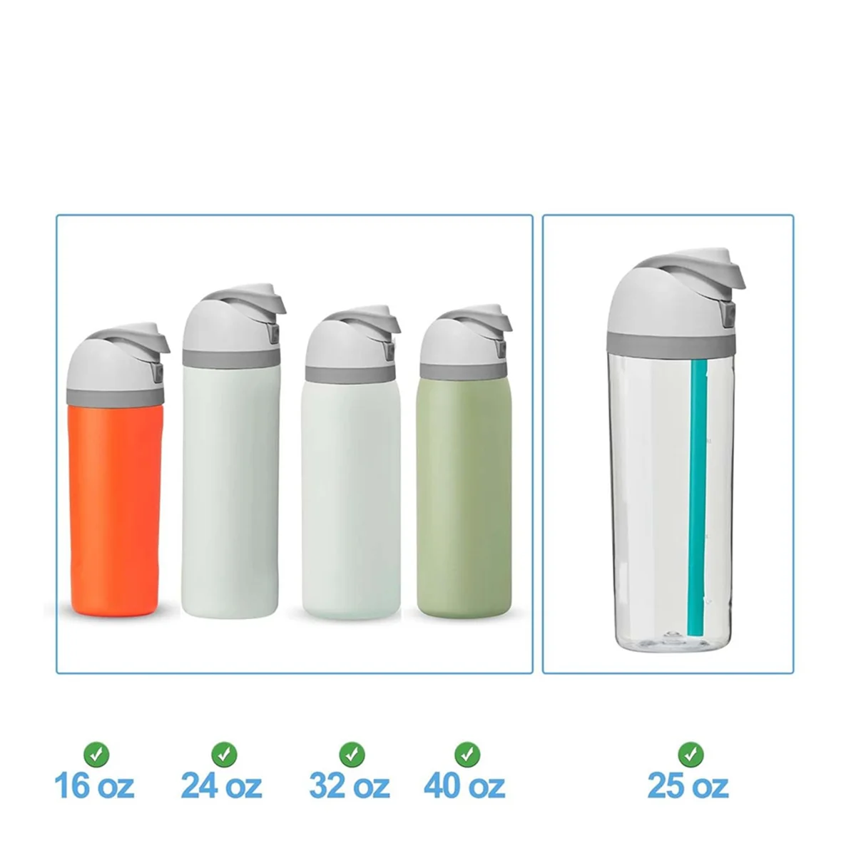 Фотоемкость для Owala Cup 16oz 24oz 32oz 40oz одна кнопка верхней крышки бутылки воды без