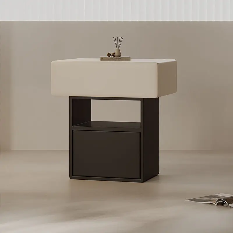 

Aoliviya Sh New Modern Light Luxury Bedside Table Small Apartment Bedroom Bedside Storage Cabinet Designer Mini Minimalist Locke